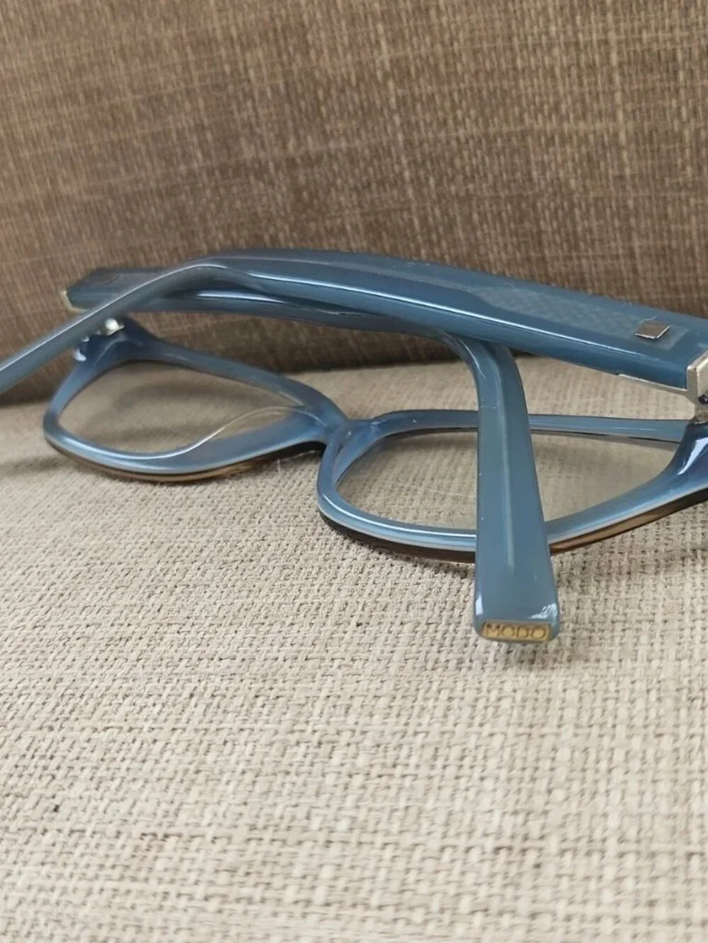 MODO Handmade Eyeglasses Frame Brown/Blue MOD. 6026 Eyewear Glasses Made